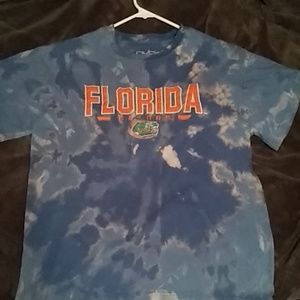 Tie die Florida Gators all embroidered T-shirt